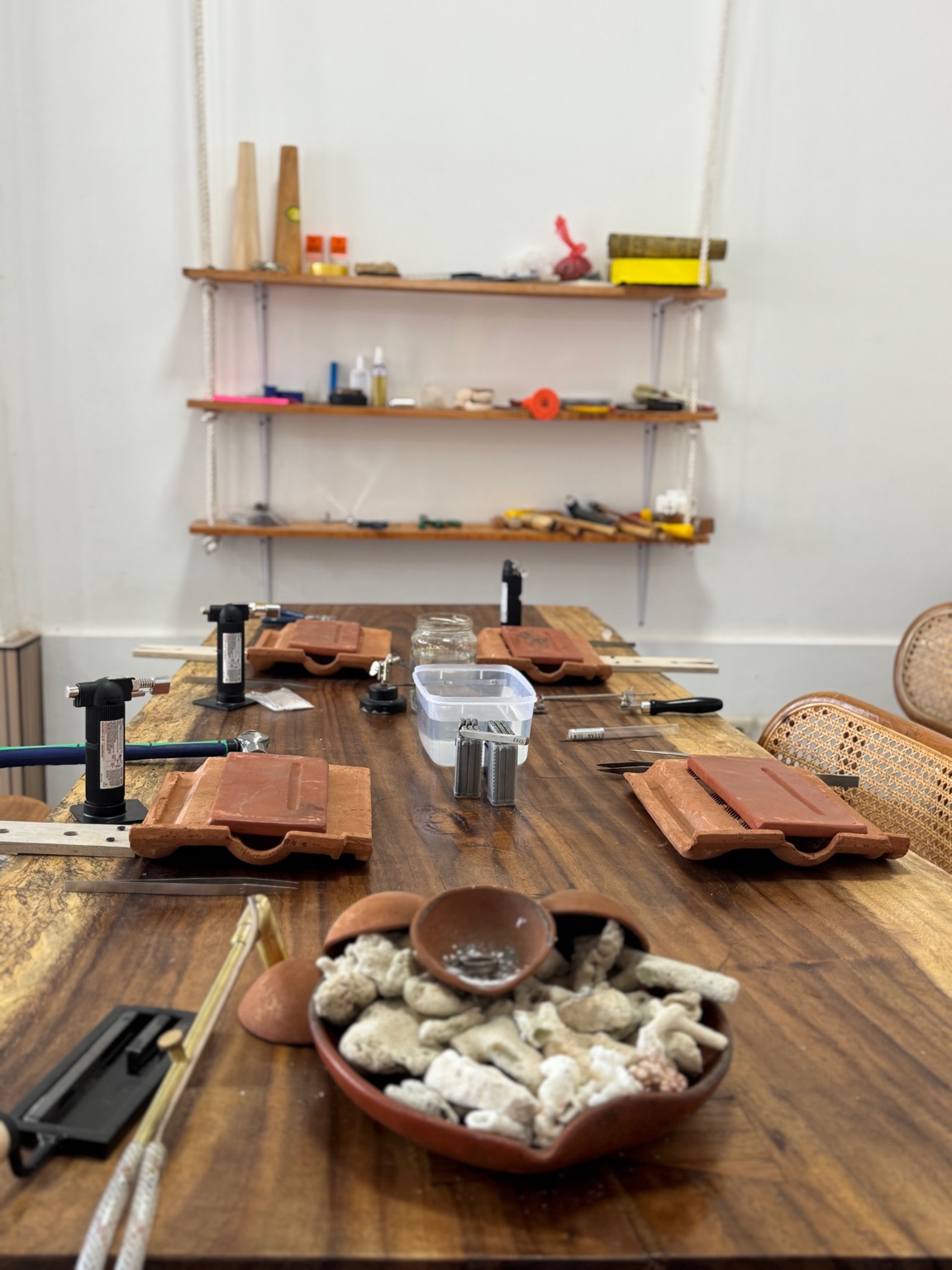 Gilinked Atelier workshop table in Gili Trawangan