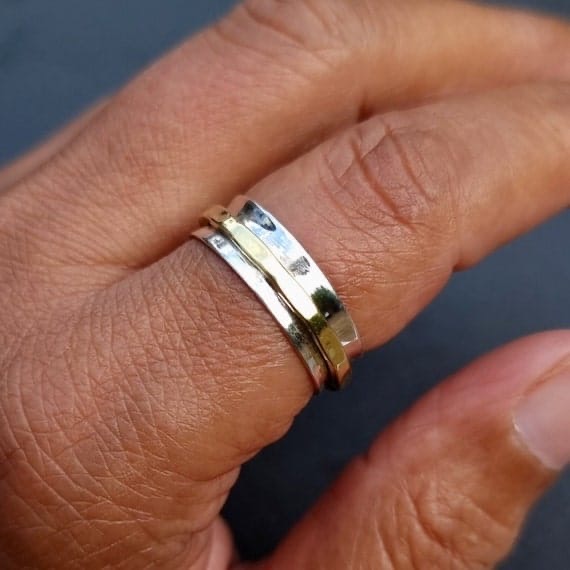 Silver class ring example